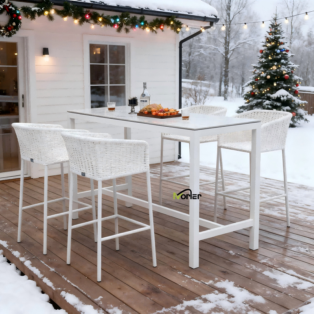 Norler Christmas Outdoor Bar Stools Light Up the Holiday Season