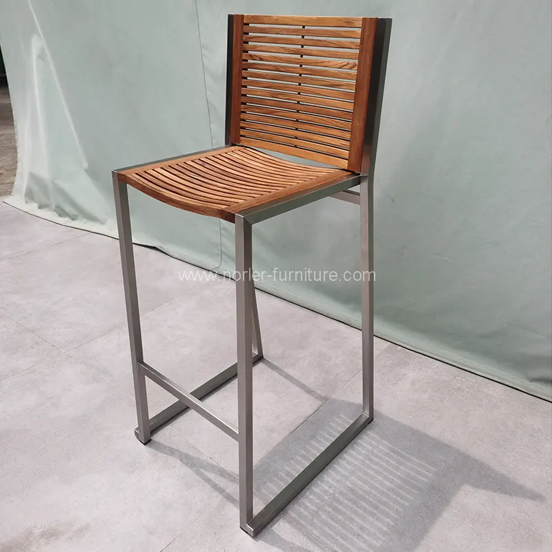 Why Should You Choose the Modern Outdoor Stainless Steel Teak Frame Bar Chair for Your Patio Why Should You Choose the Modern Outdoor Stainless Steel Teak Frame Bar Chair for Your Patio