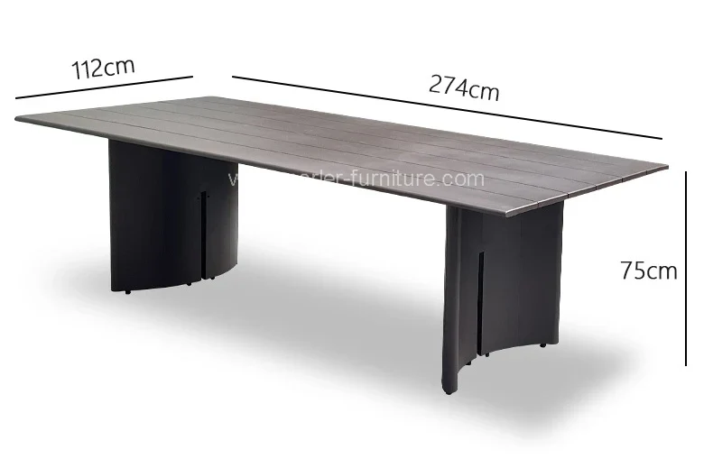 Outdoor Aluminum With Textilene Dining Set
