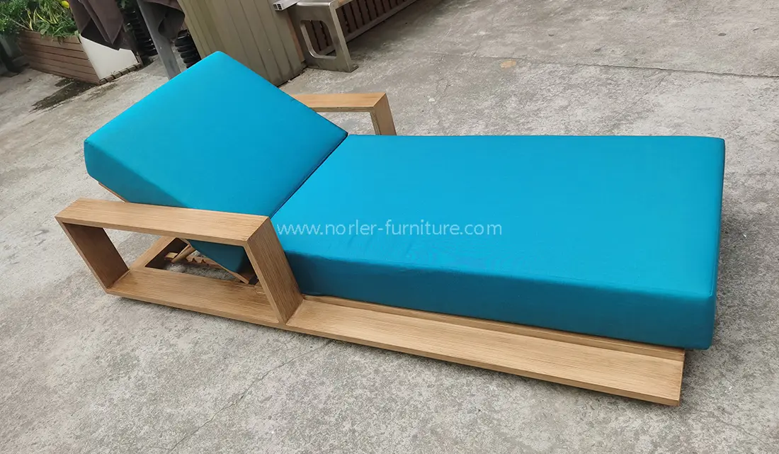 Outdoor Modern Luxury Aluminum Frame Sun Lounger