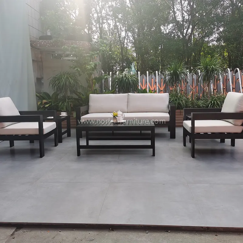 Outdoor Simple Aluminum Alloy Waterproof Fabric Sofa