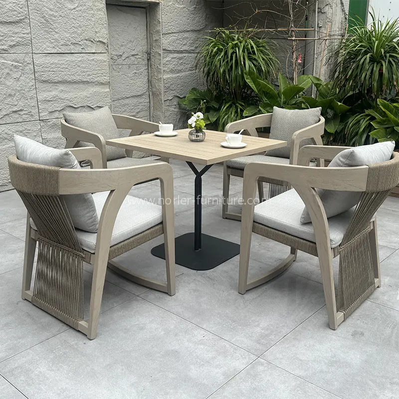 Outdoor square side table balcony set