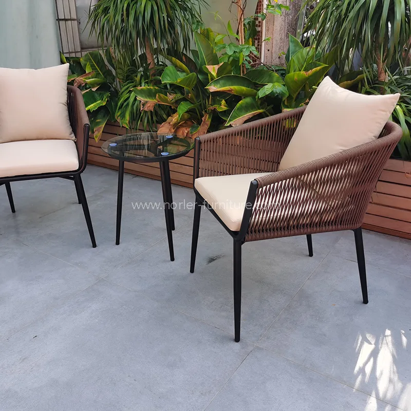 Outdoor Weather-resistant Courtyard Aluminum Balcony Set